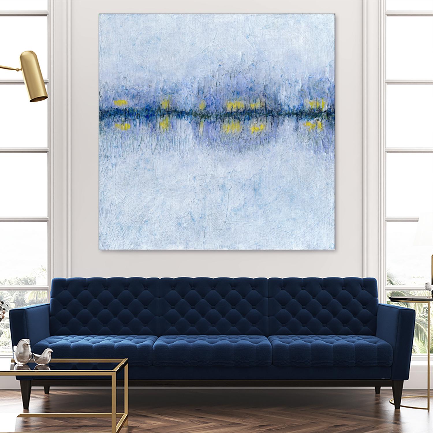 Across the Way I by Ren�e W. Stramel on GIANT ART - blue abstract
