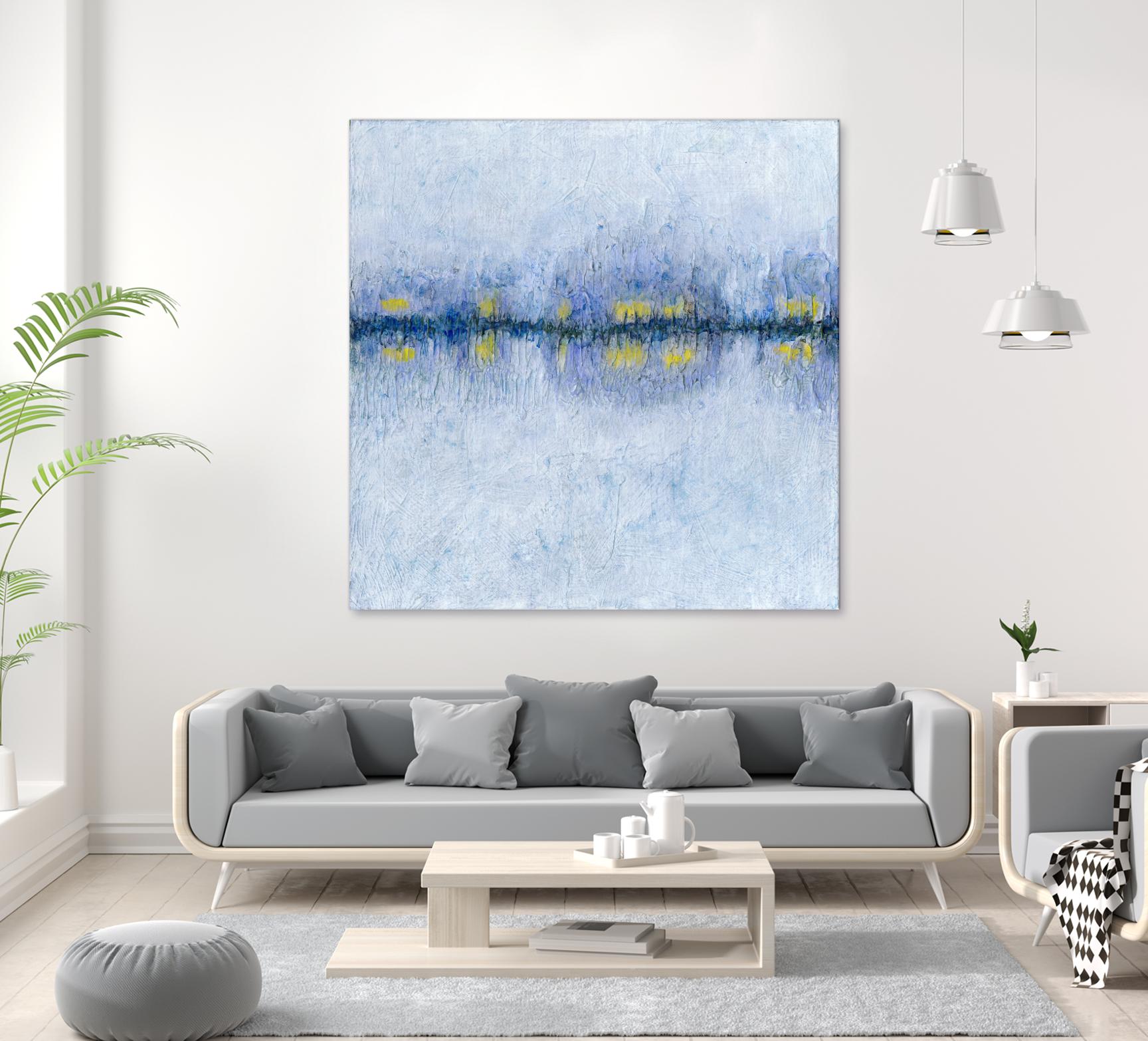 Across the Way I by Ren�e W. Stramel on GIANT ART - blue abstract