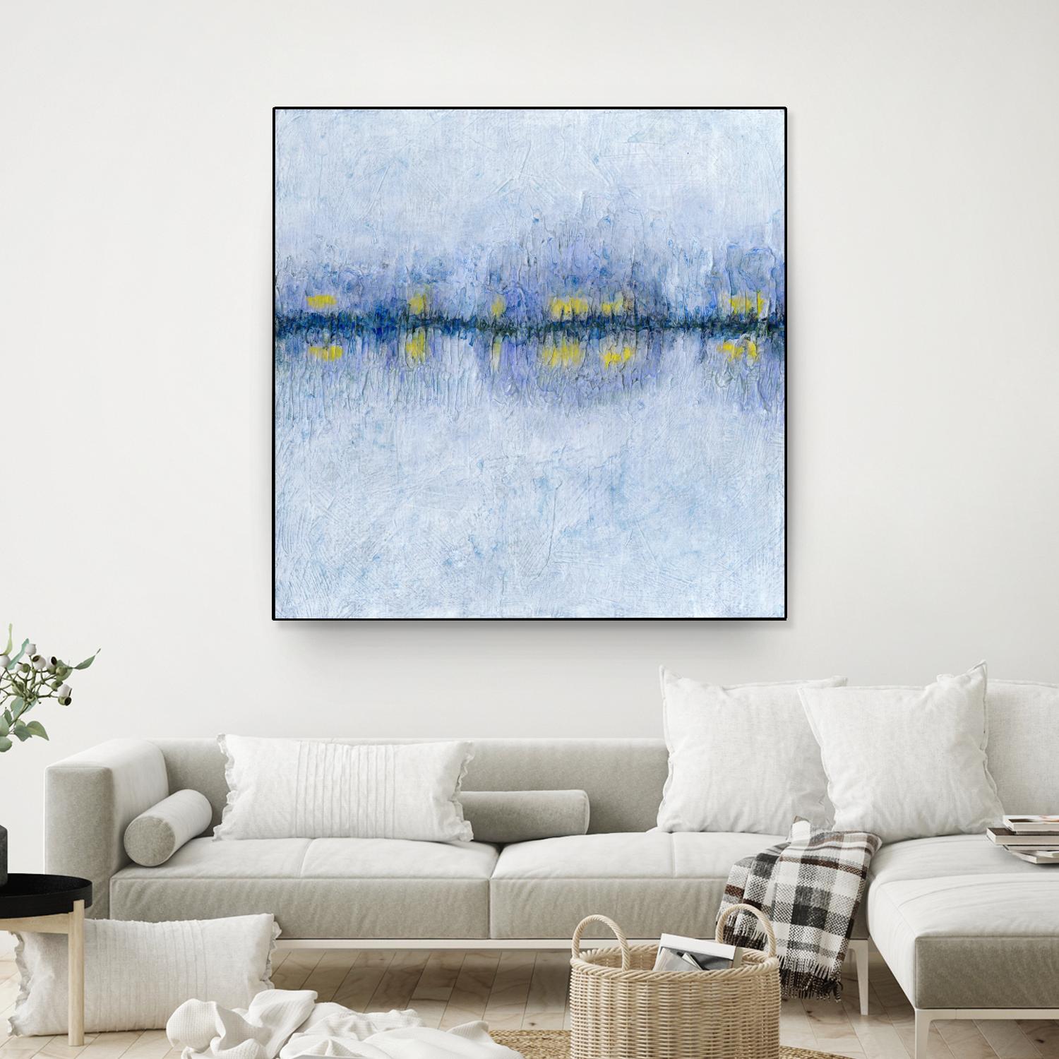 Across the Way I by Ren�e W. Stramel on GIANT ART - blue abstract