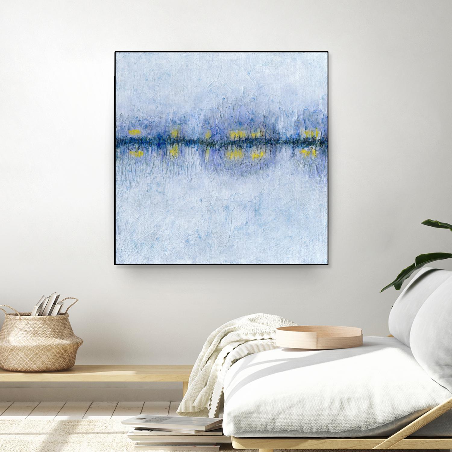 Across the Way I by Ren�e W. Stramel on GIANT ART - blue abstract