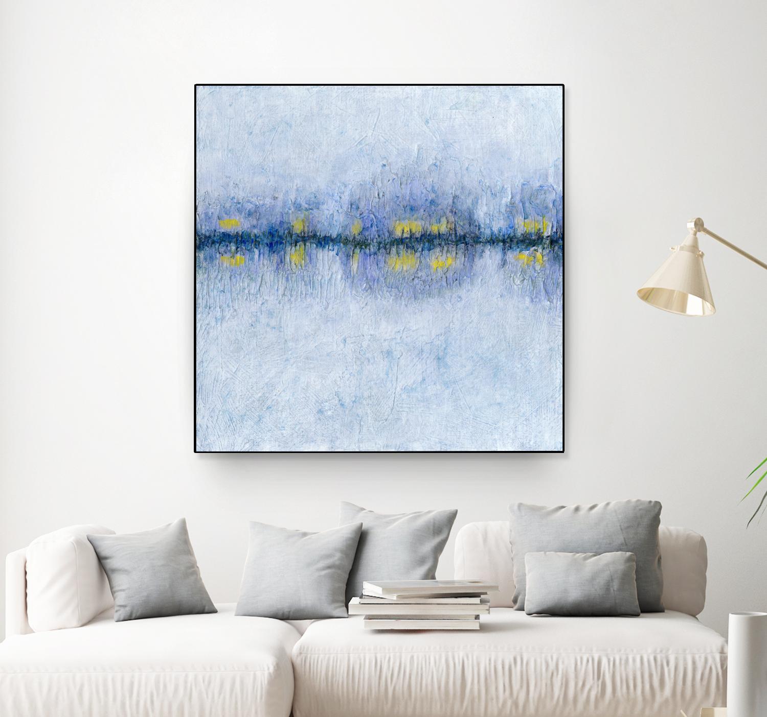 Across the Way I by Ren�e W. Stramel on GIANT ART - blue abstract