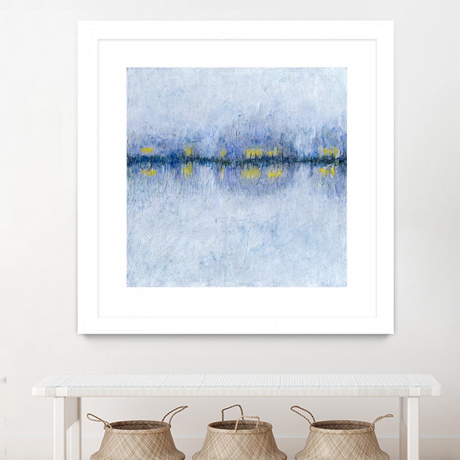 Across the Way I by Ren�e W. Stramel on GIANT ART - blue abstract