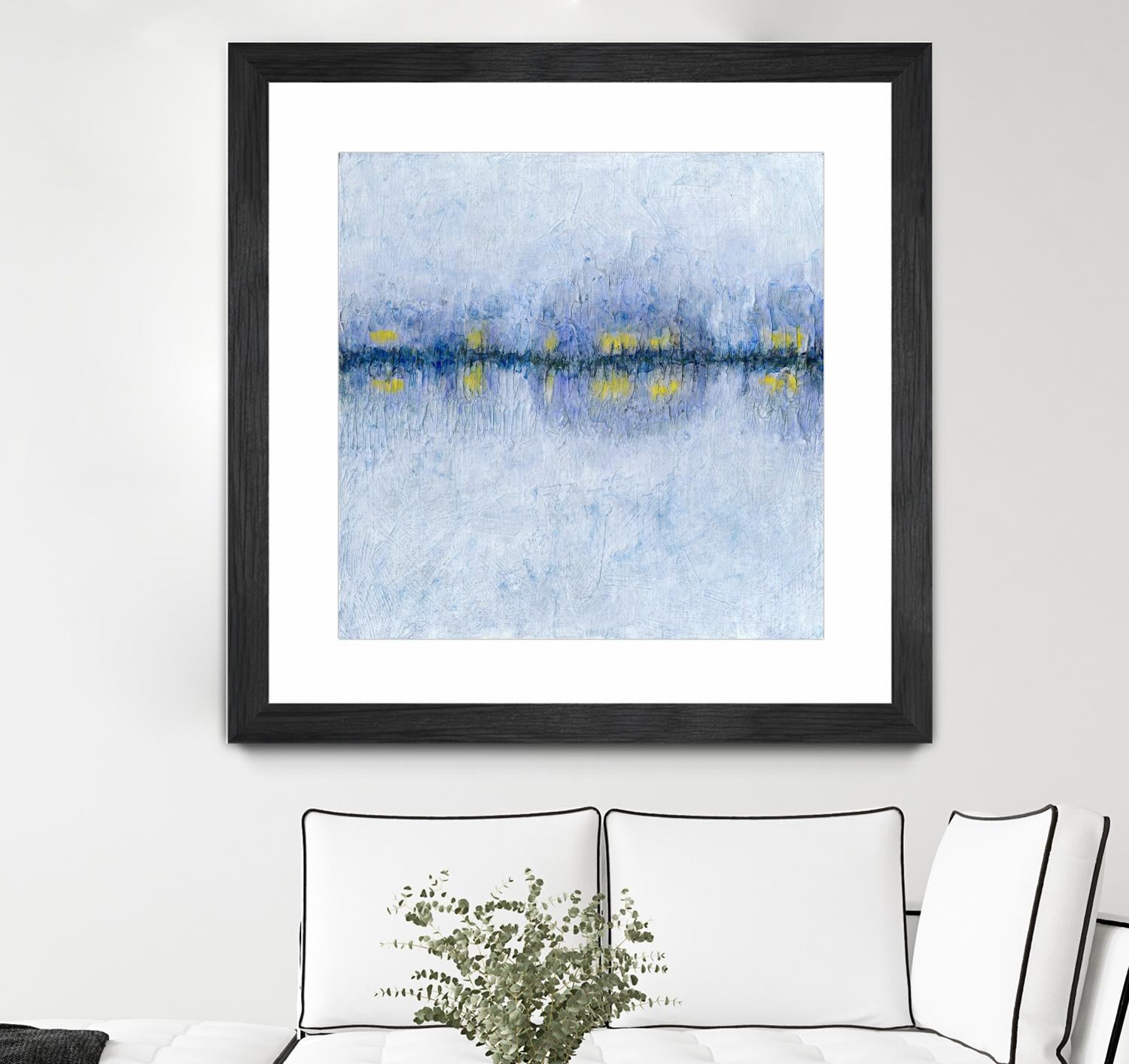 Across the Way I by Ren�e W. Stramel on GIANT ART - blue abstract