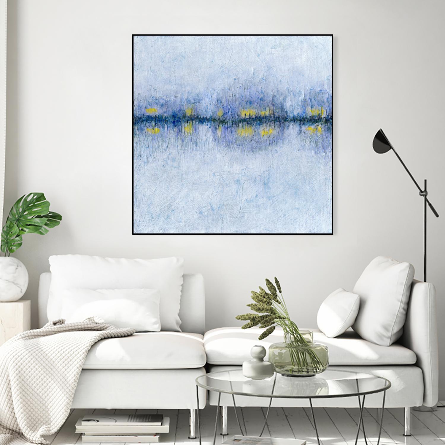 Across the Way I by Ren�e W. Stramel on GIANT ART - blue abstract