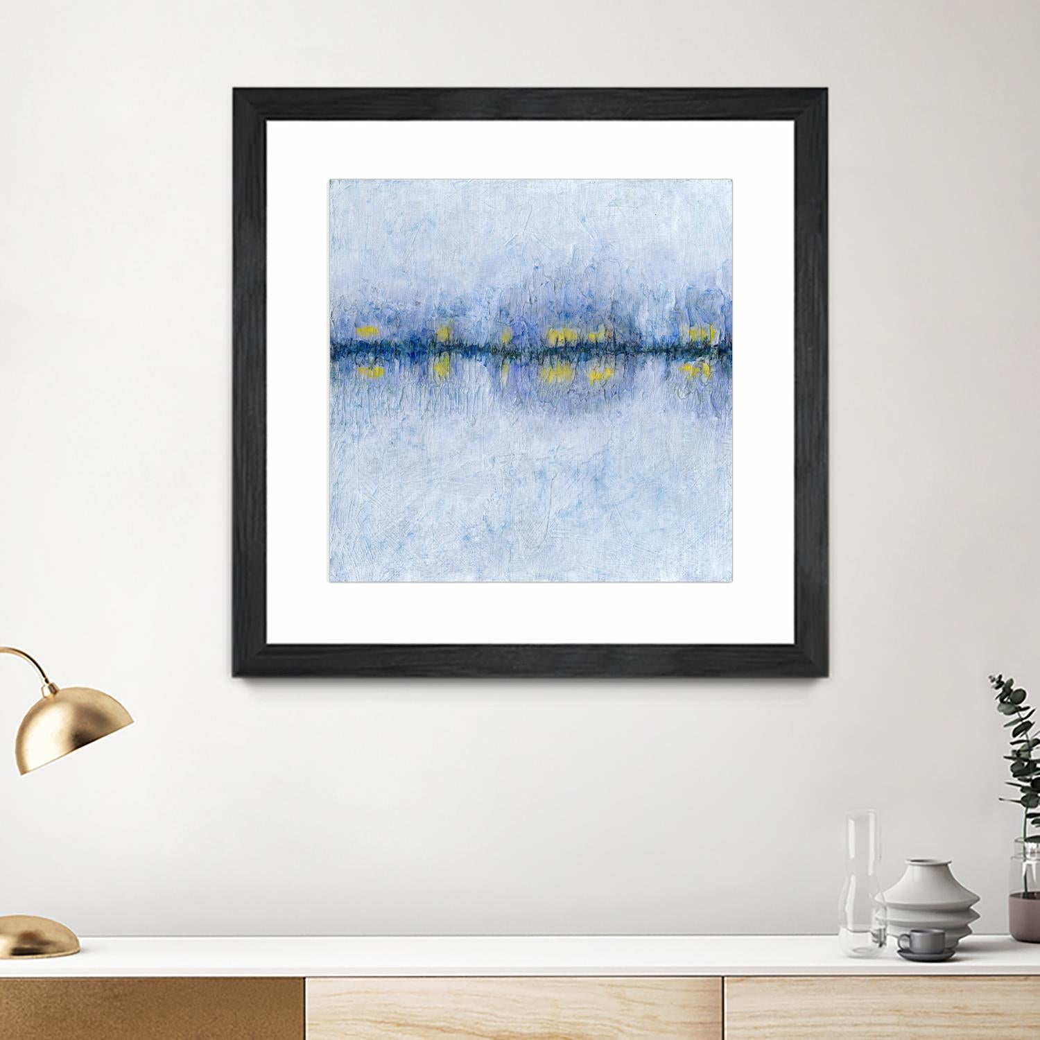 Across the Way I by Ren�e W. Stramel on GIANT ART - blue abstract