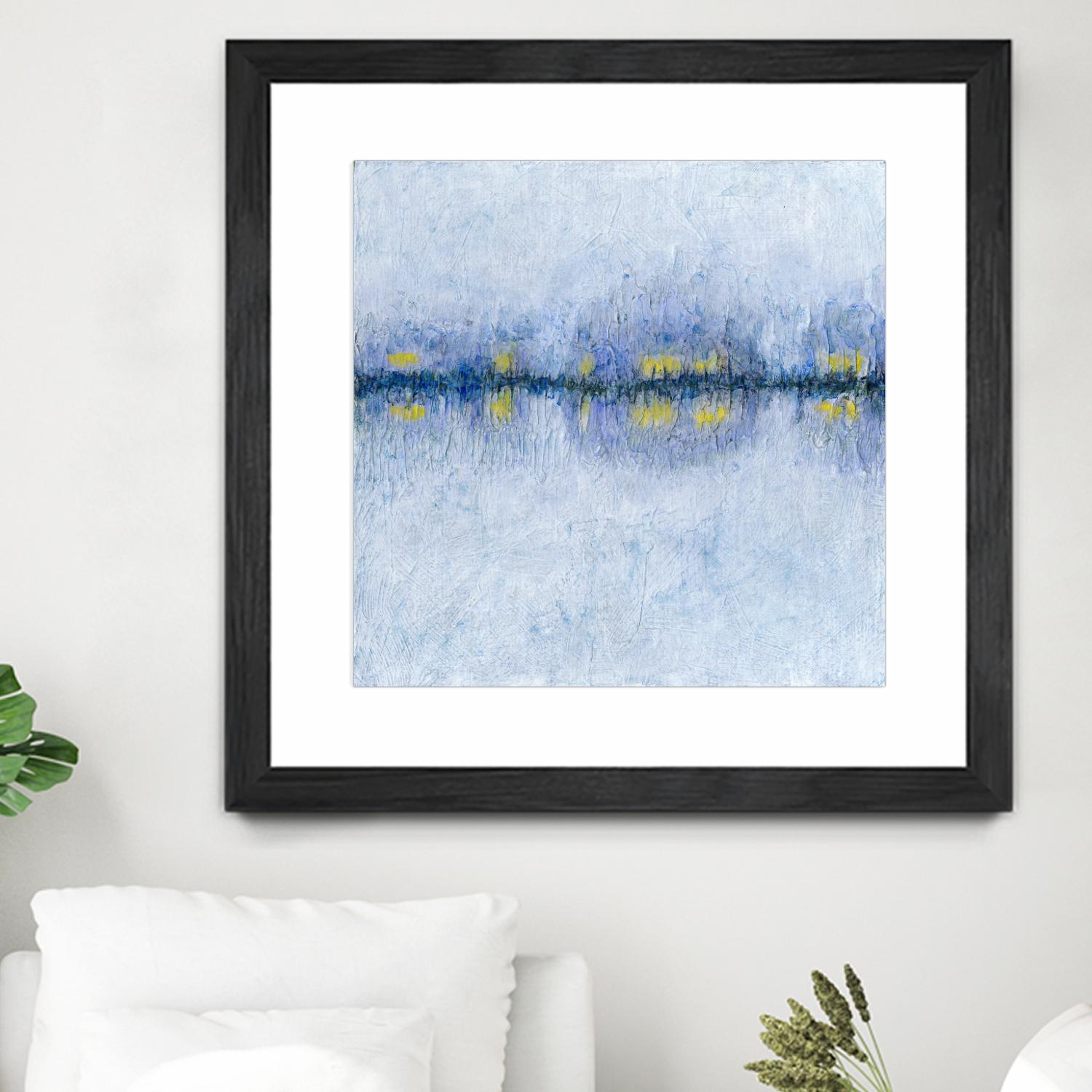 Across the Way I by Ren�e W. Stramel on GIANT ART - blue abstract