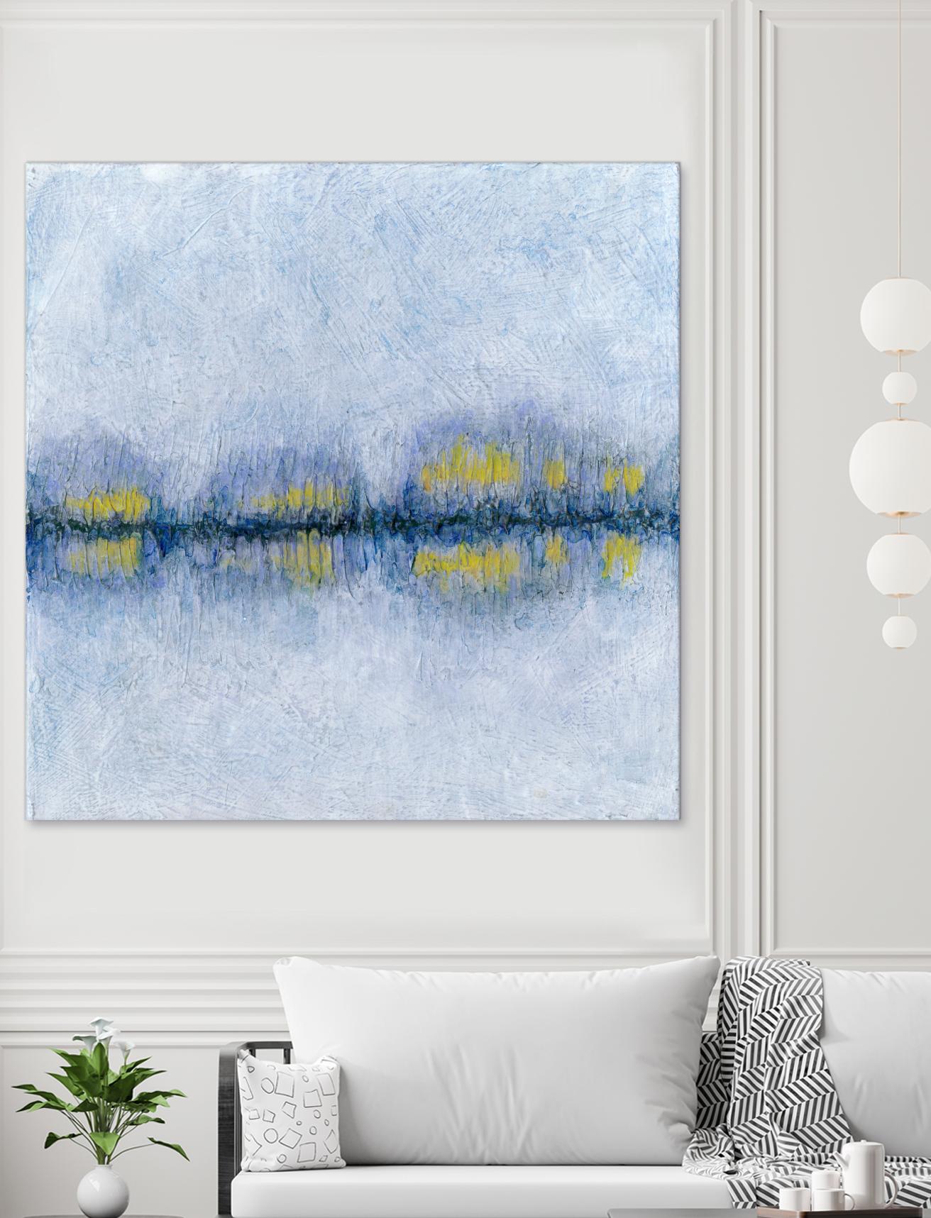 Across the Way II by Ren�e W. Stramel on GIANT ART - blue abstract