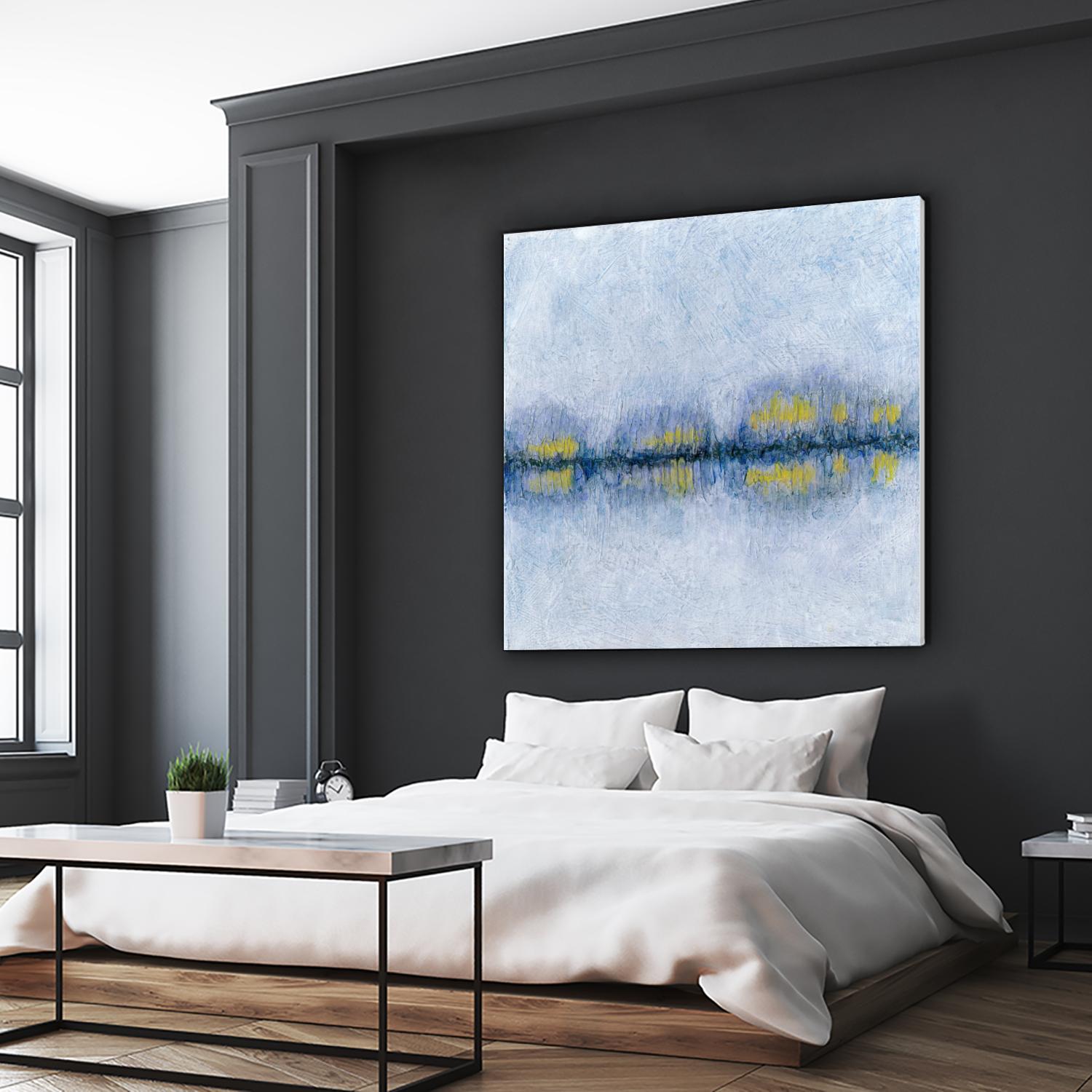 Across the Way II by Ren�e W. Stramel on GIANT ART - blue abstract