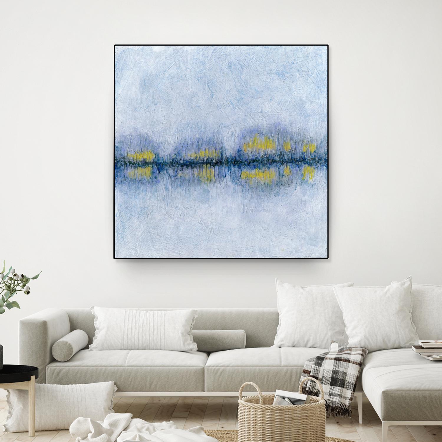 Across the Way II by Ren�e W. Stramel on GIANT ART - blue abstract