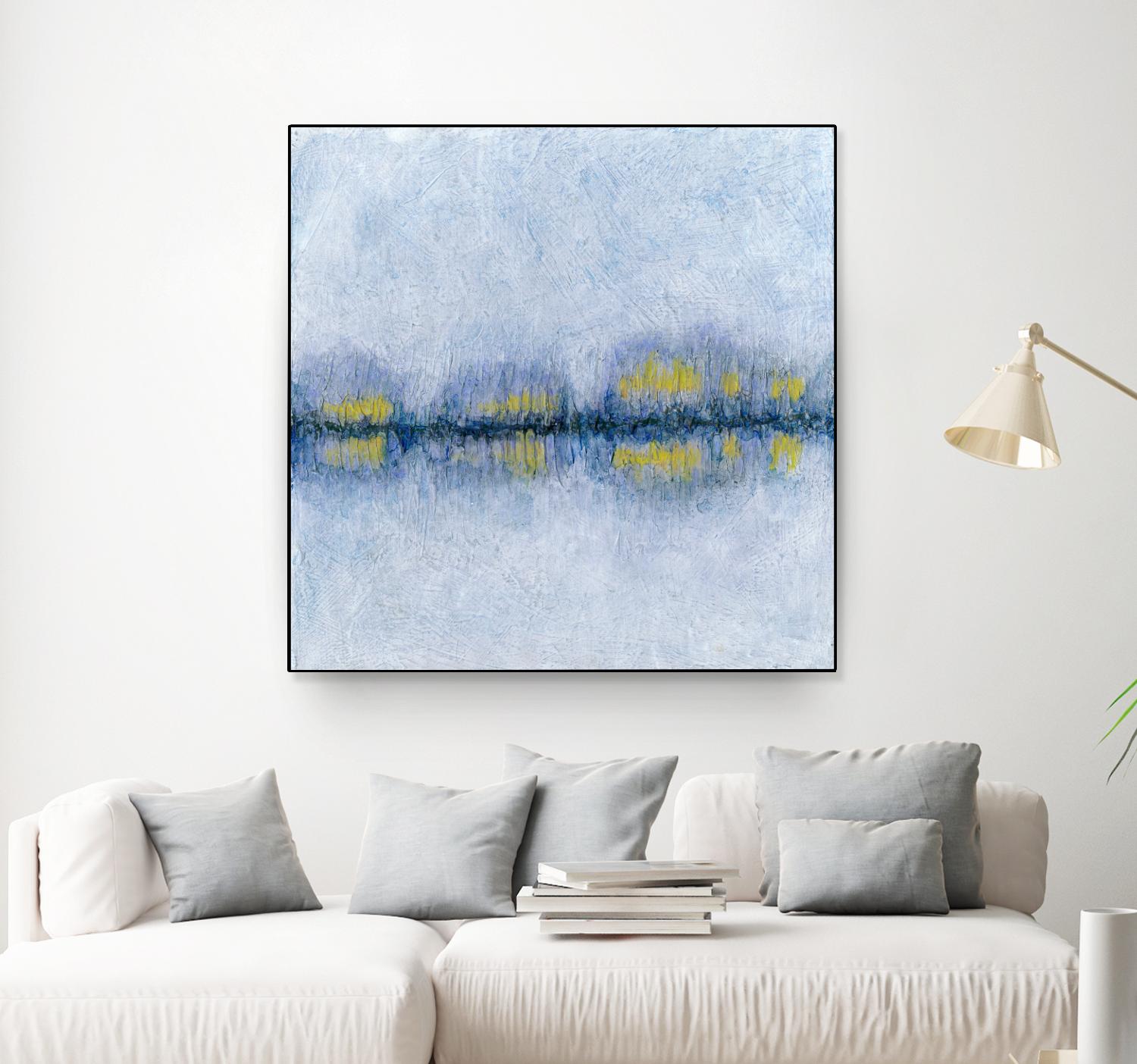 Across the Way II by Ren�e W. Stramel on GIANT ART - blue abstract