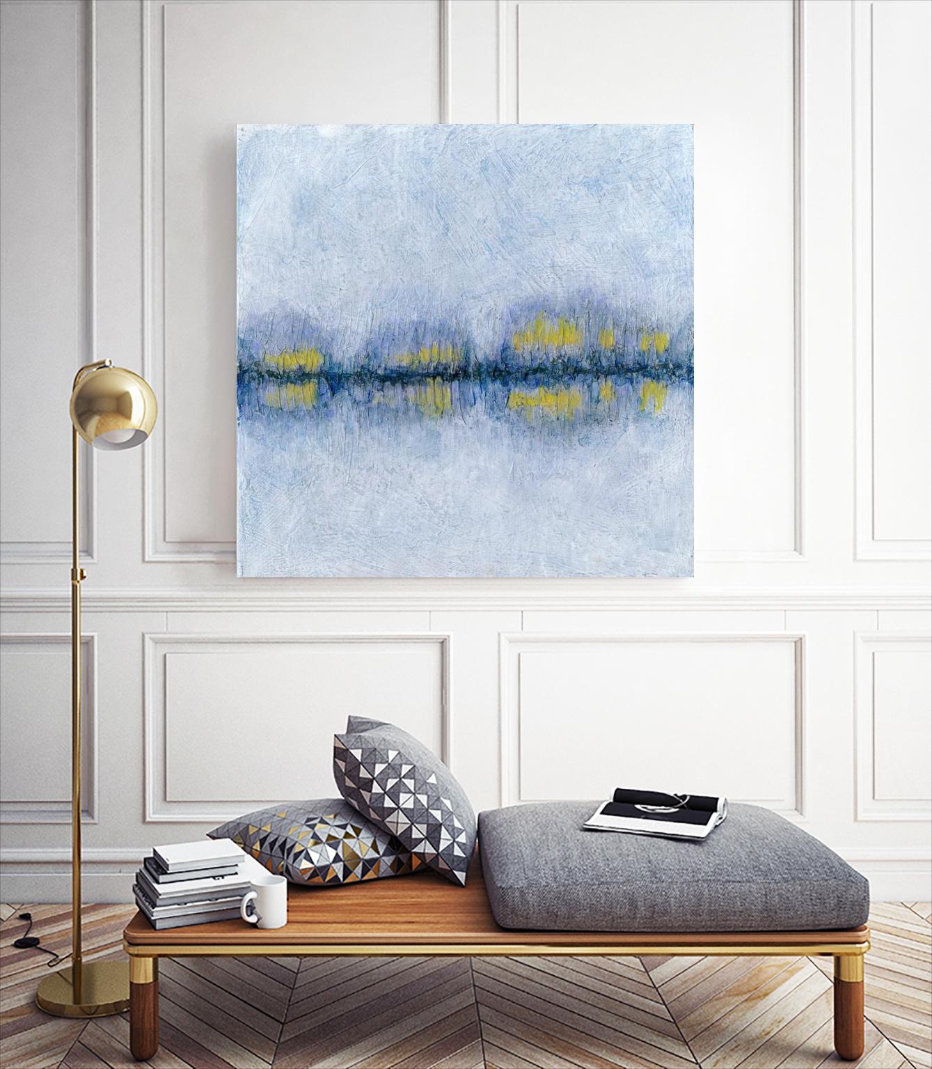 Across the Way II by Ren�e W. Stramel on GIANT ART - blue abstract