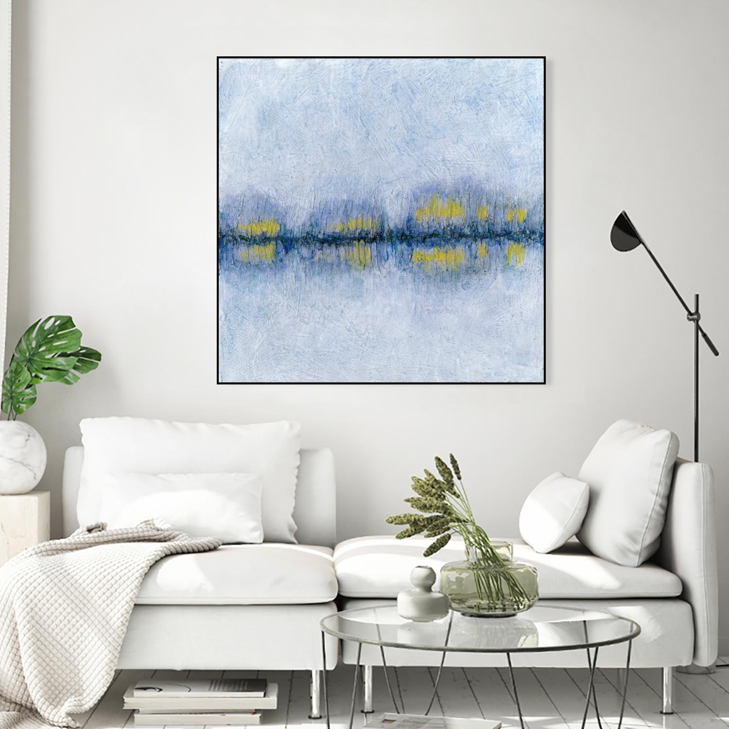 Across the Way II by Ren�e W. Stramel on GIANT ART - blue abstract