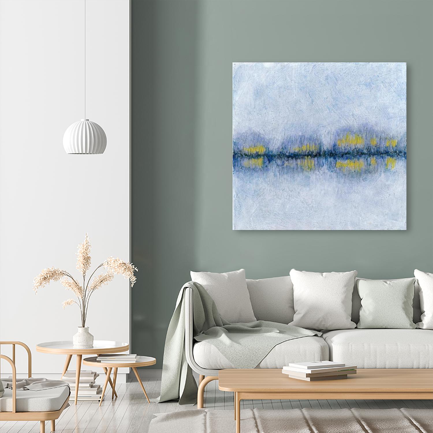 Across the Way II by Ren�e W. Stramel on GIANT ART - blue abstract