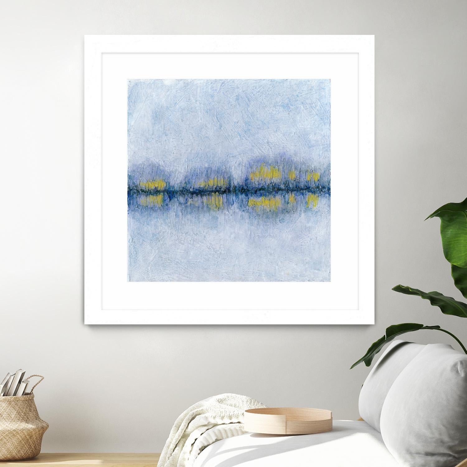 Across the Way II by Ren�e W. Stramel on GIANT ART - blue abstract