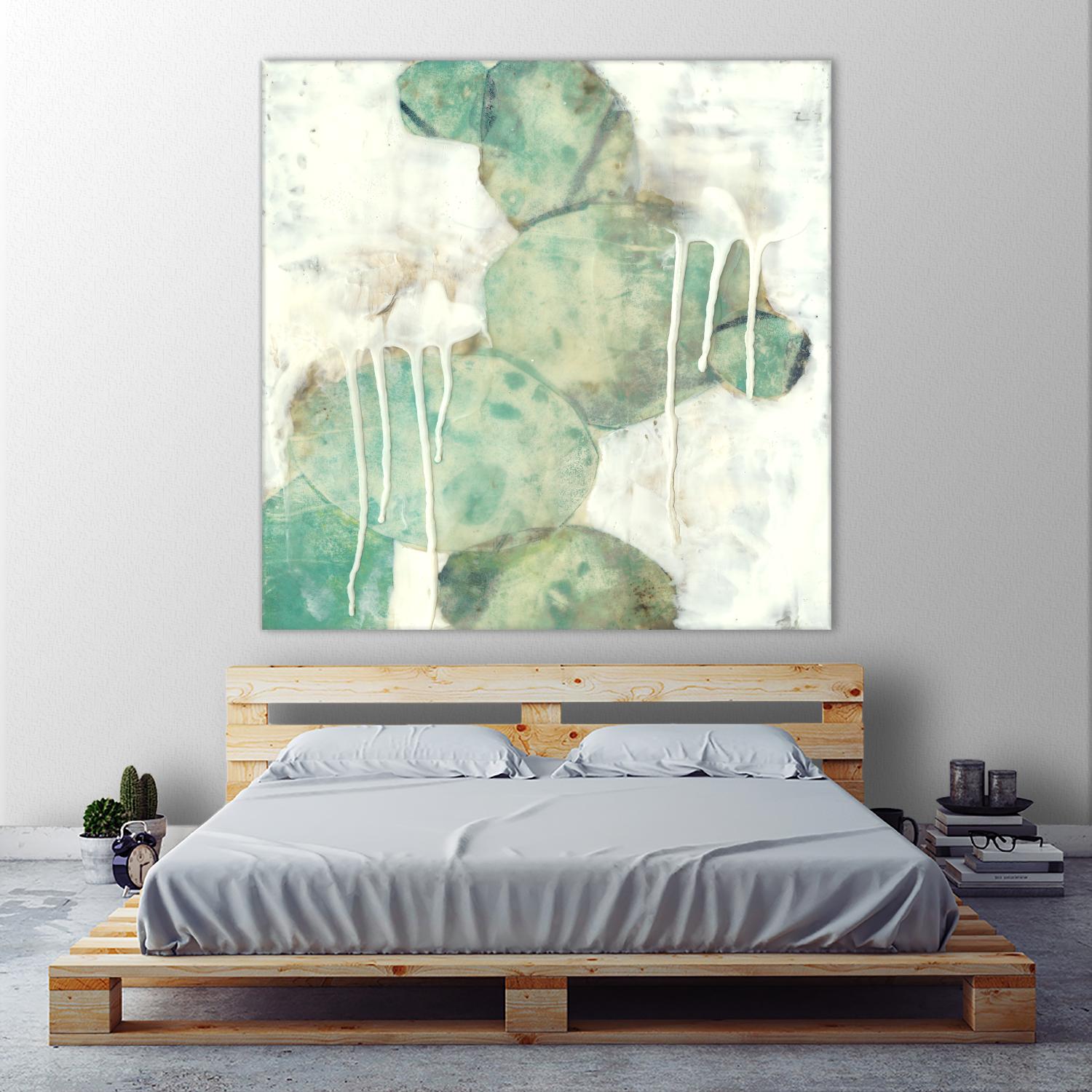 Riverbed I by Jennifer Goldberger on GIANT ART - green abstract