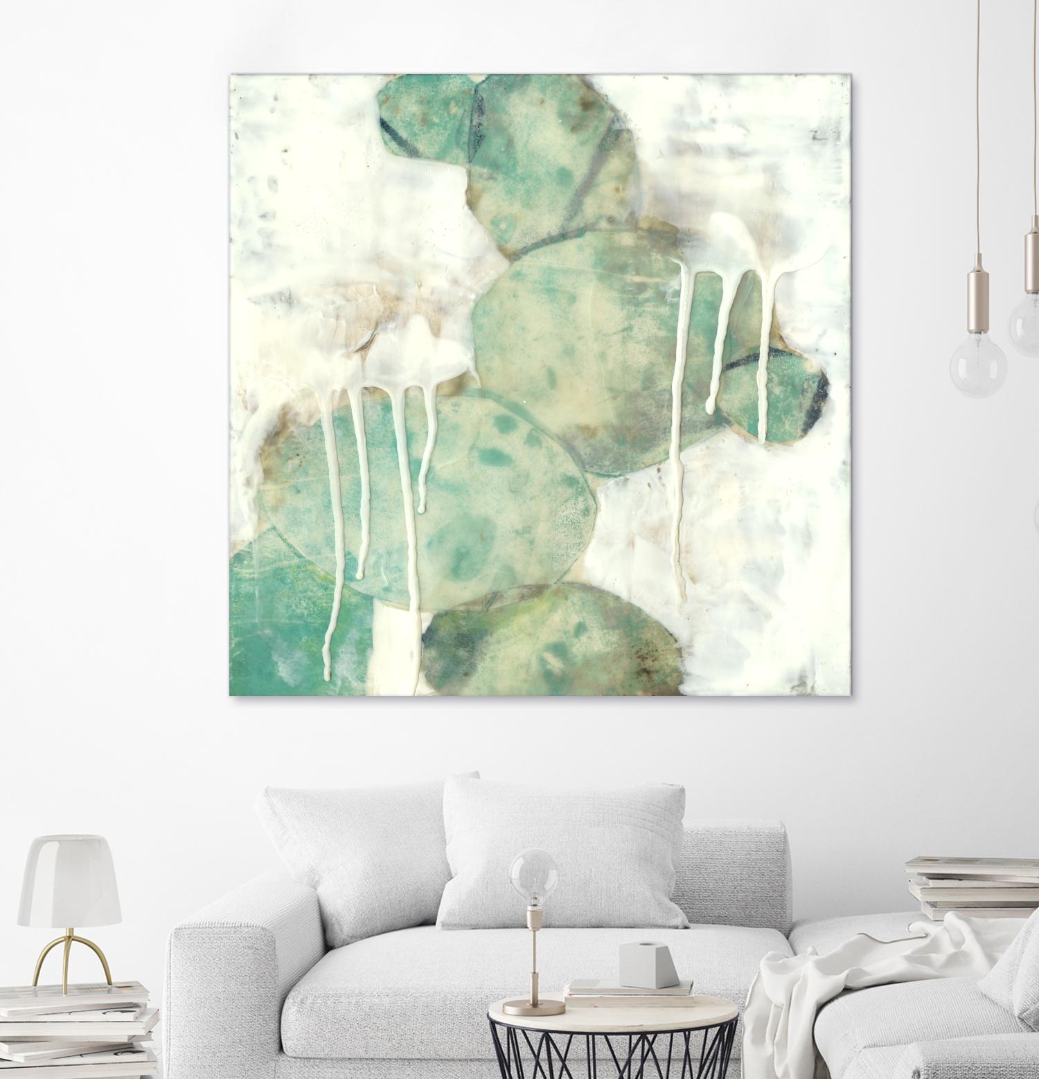 Riverbed I by Jennifer Goldberger on GIANT ART - green abstract