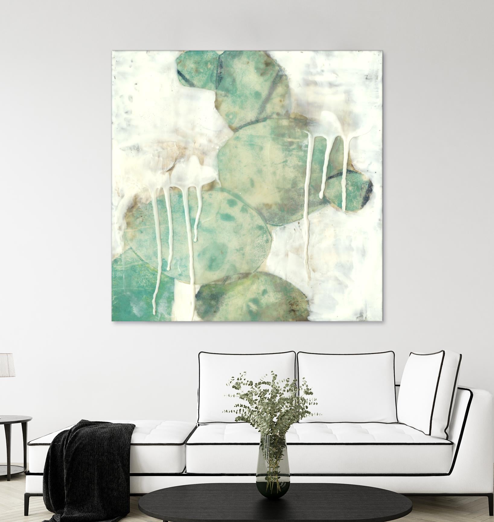 Riverbed I by Jennifer Goldberger on GIANT ART - green abstract