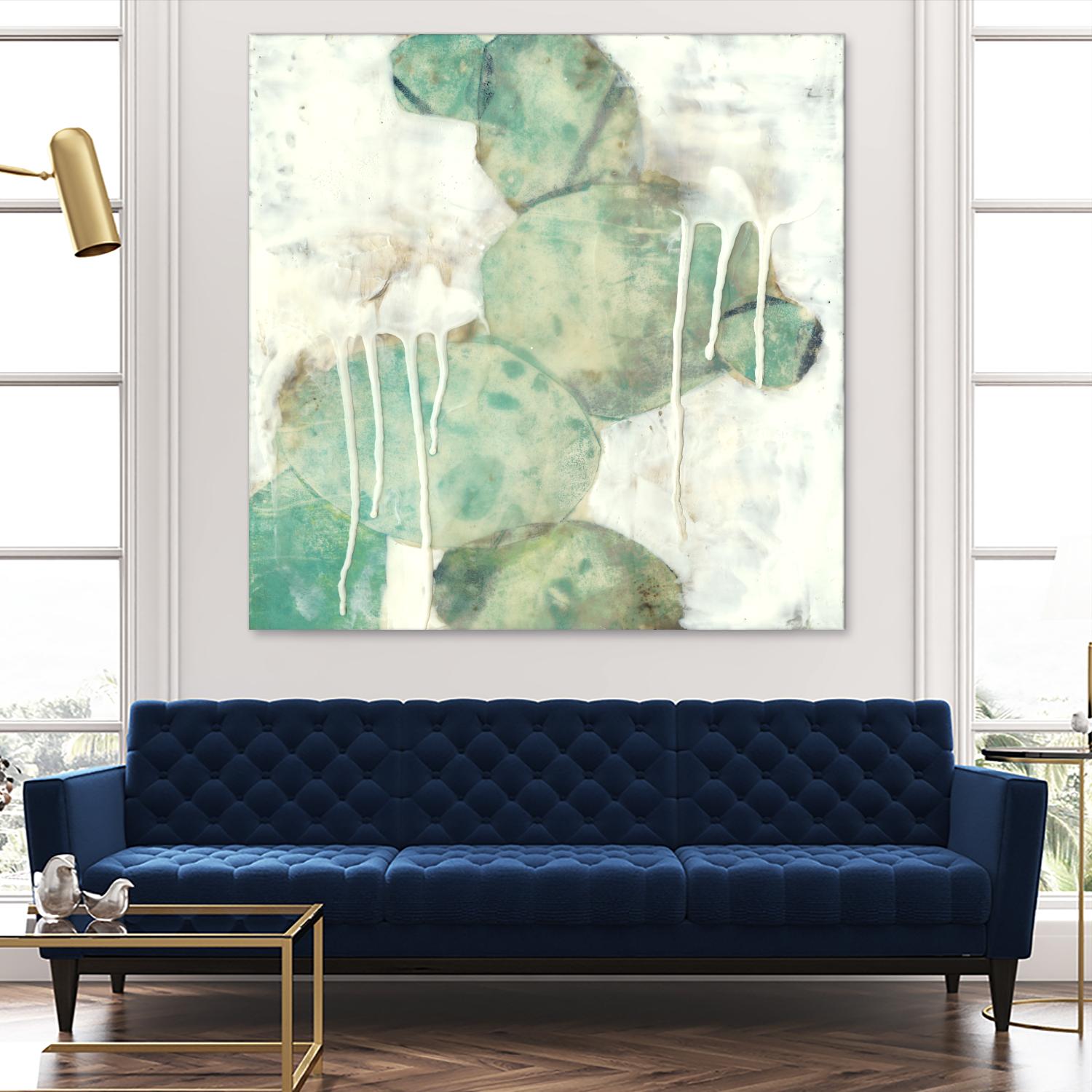 Riverbed I by Jennifer Goldberger on GIANT ART - green abstract