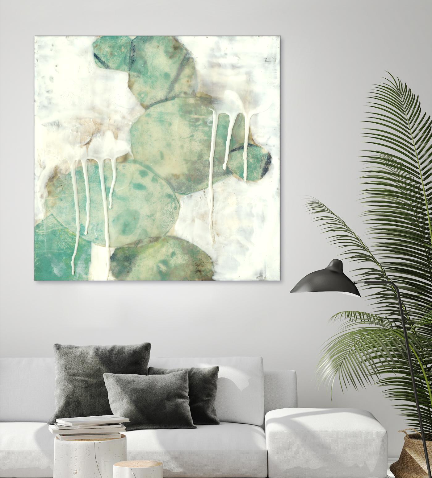 Riverbed I by Jennifer Goldberger on GIANT ART - green abstract