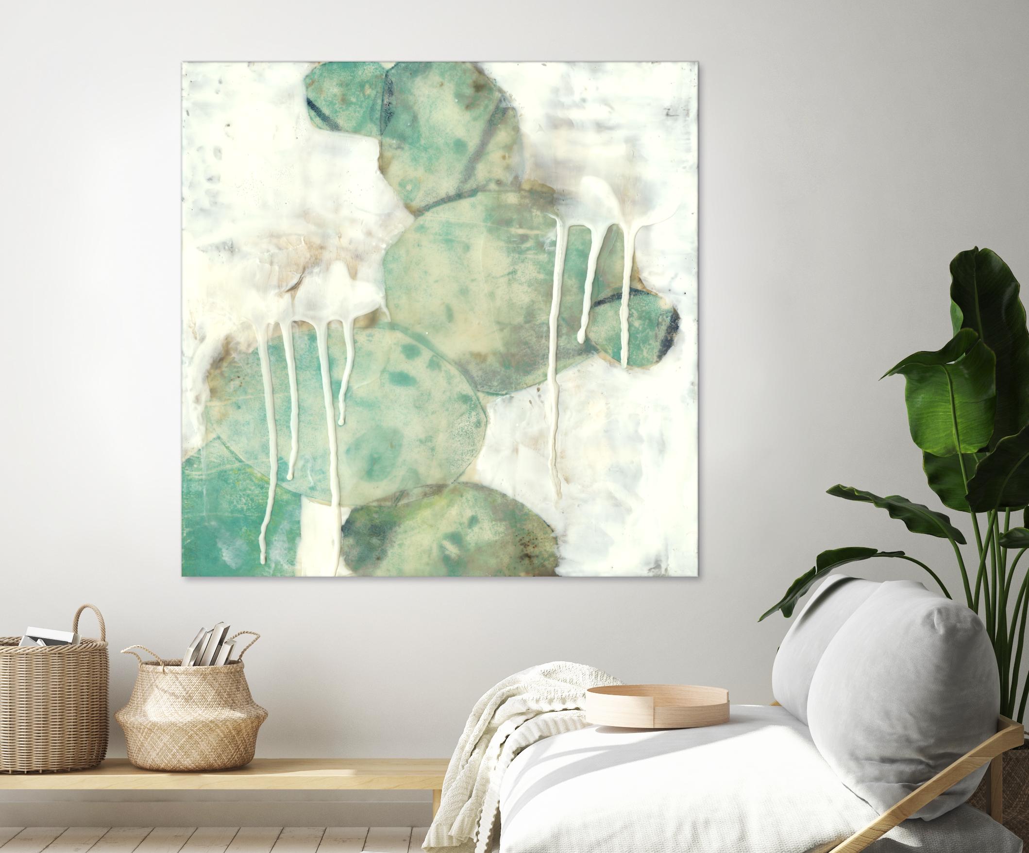Riverbed I by Jennifer Goldberger on GIANT ART - green abstract