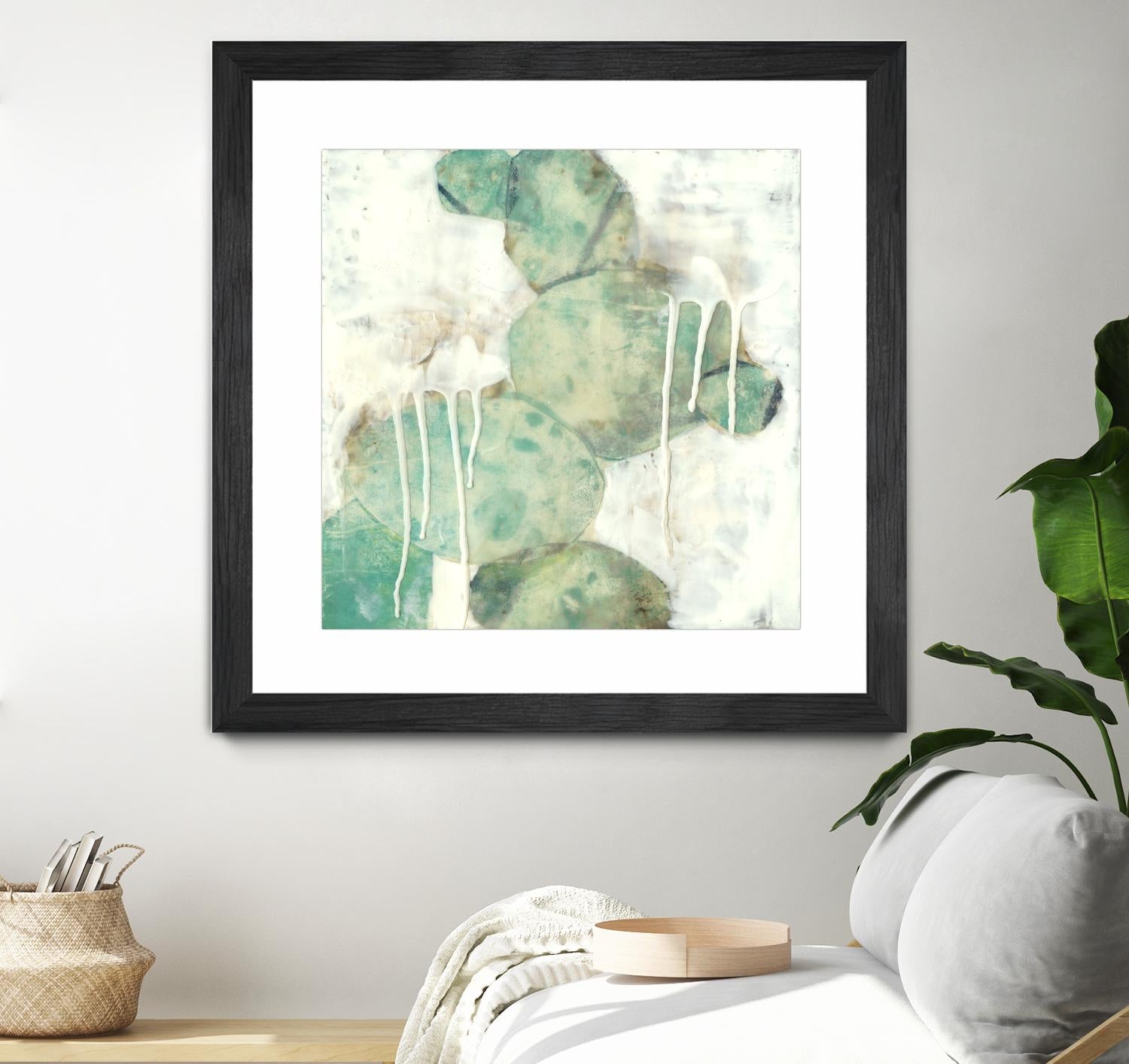 Riverbed I by Jennifer Goldberger on GIANT ART - green abstract