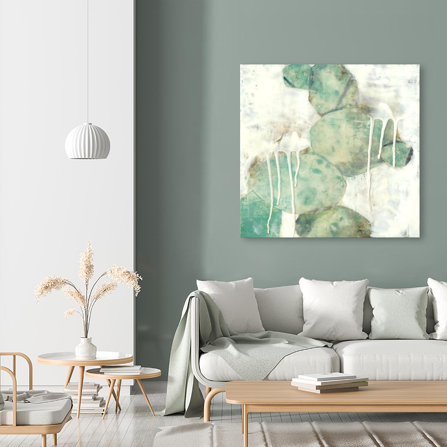 Riverbed I by Jennifer Goldberger on GIANT ART - green abstract