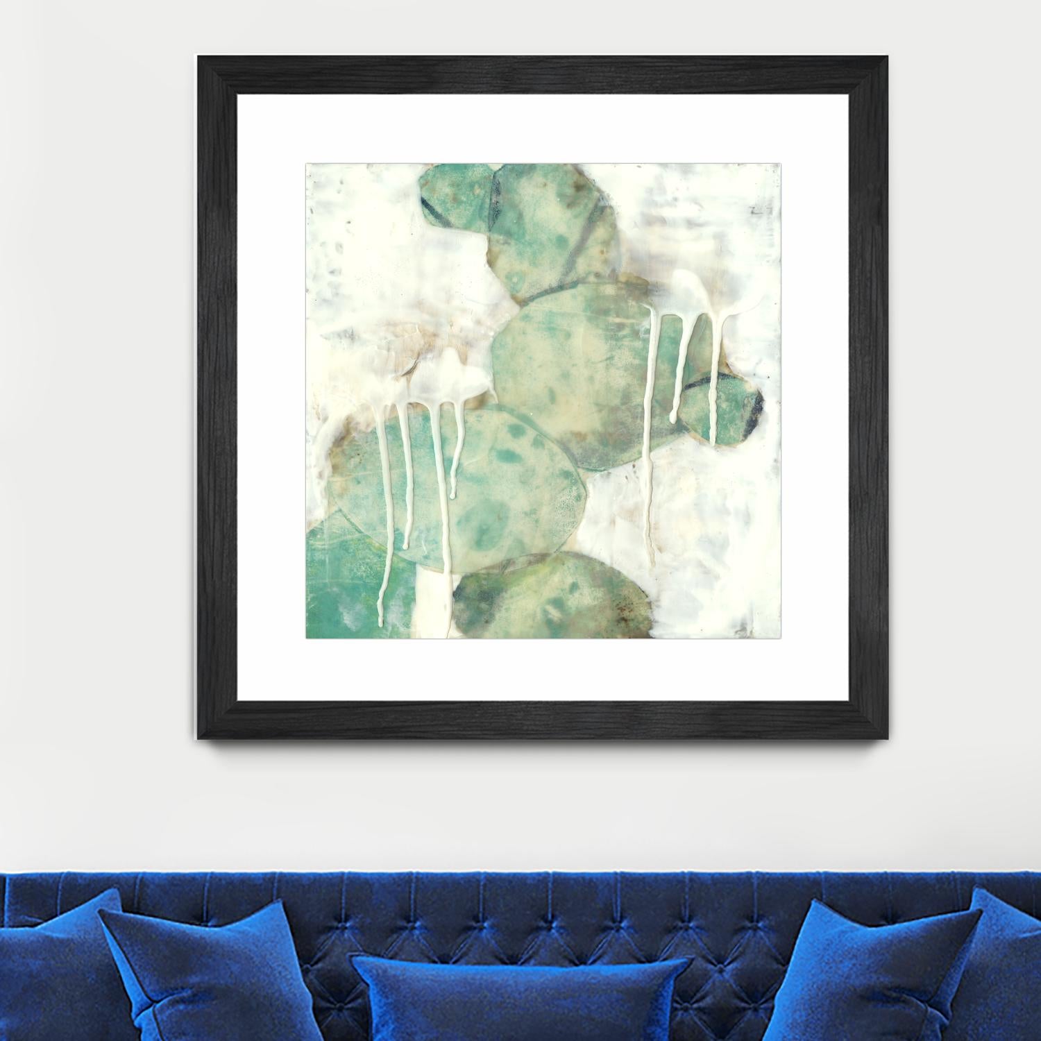 Riverbed I by Jennifer Goldberger on GIANT ART - green abstract