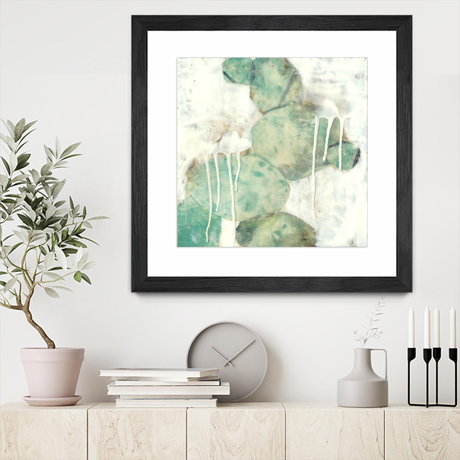 Riverbed I by Jennifer Goldberger on GIANT ART - green abstract