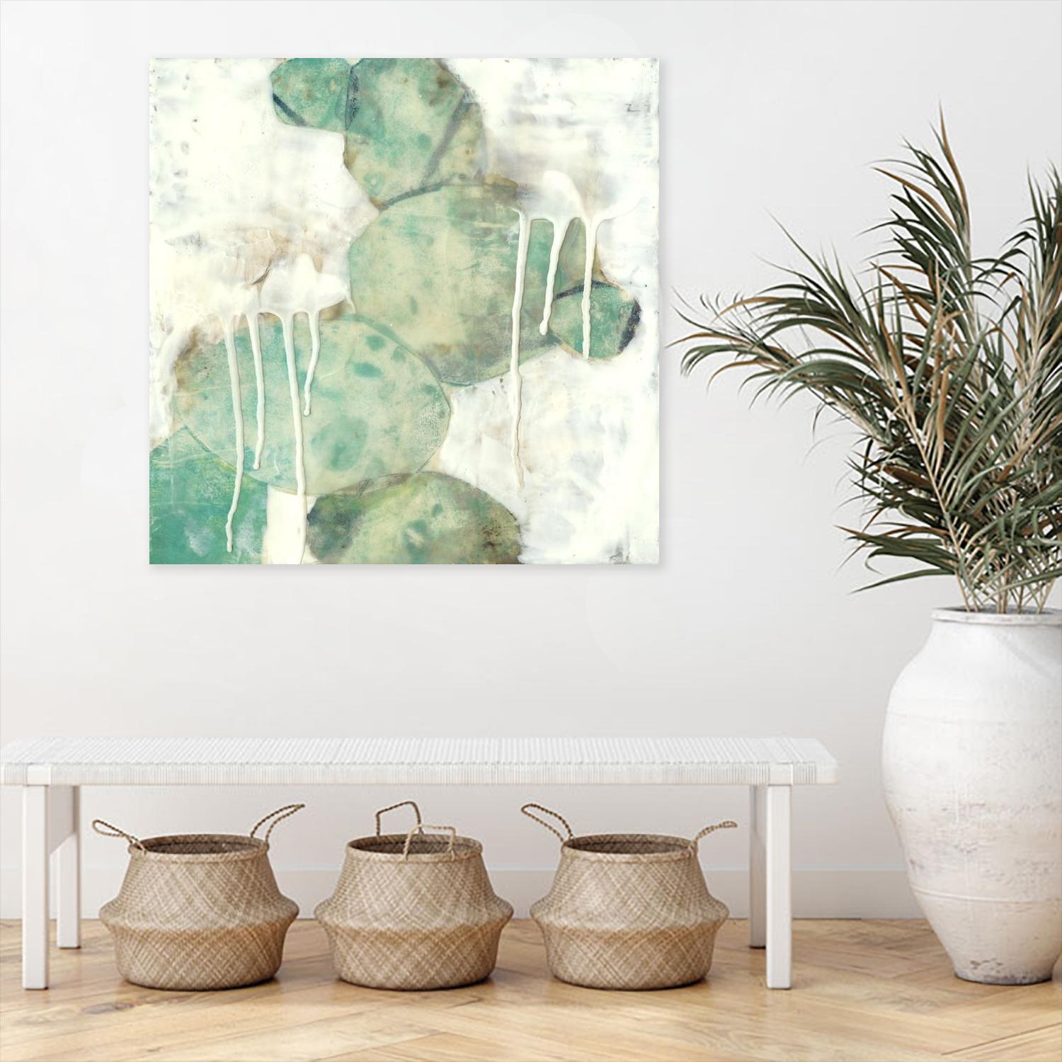 Riverbed I by Jennifer Goldberger on GIANT ART - green abstract