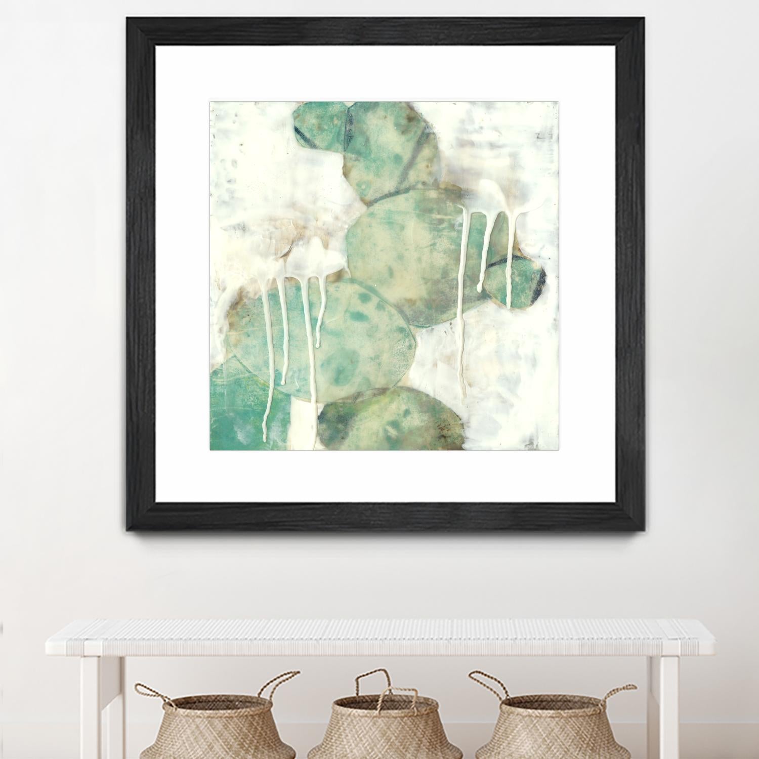 Riverbed I by Jennifer Goldberger on GIANT ART - green abstract
