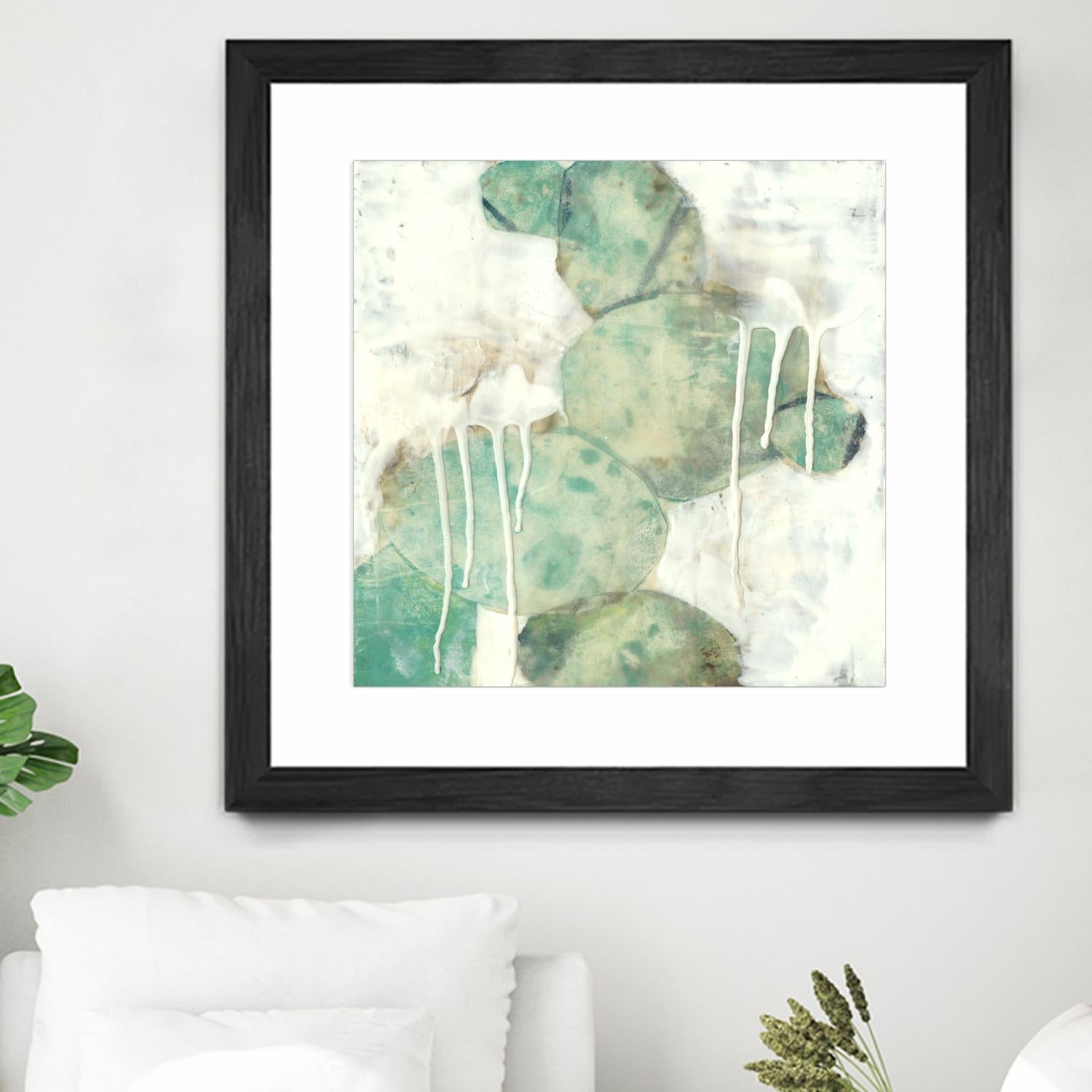 Riverbed I by Jennifer Goldberger on GIANT ART - green abstract