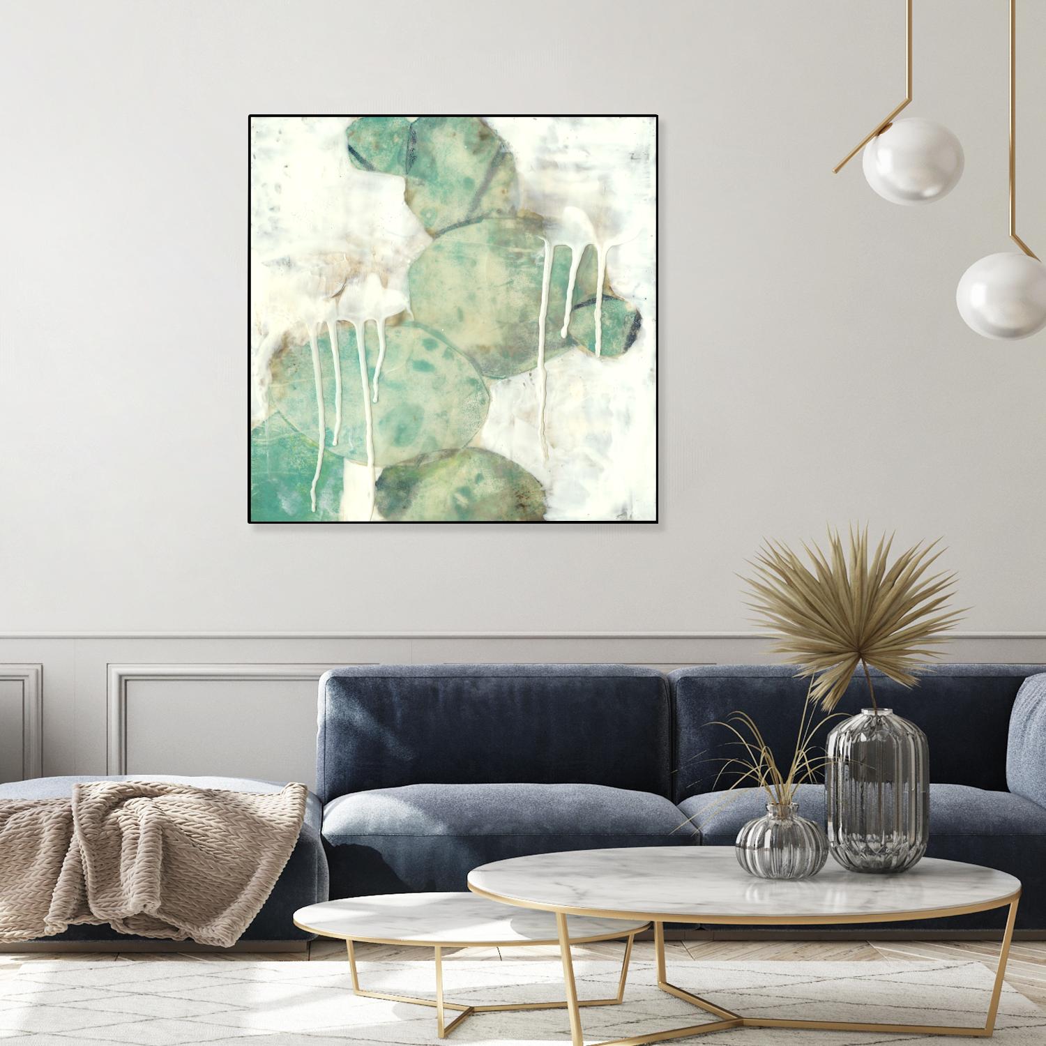 Riverbed I by Jennifer Goldberger on GIANT ART - green abstract