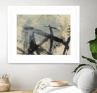 Sumi-e and Wax I by Jennifer Goldberger on GIANT ART - abstract