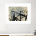 Sumi-e and Wax I by Jennifer Goldberger on GIANT ART - abstract