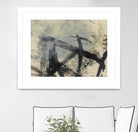 Sumi-e and Wax I by Jennifer Goldberger on GIANT ART - abstract