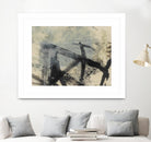 Sumi-e and Wax I by Jennifer Goldberger on GIANT ART - abstract