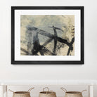 Sumi-e and Wax I by Jennifer Goldberger on GIANT ART - abstract