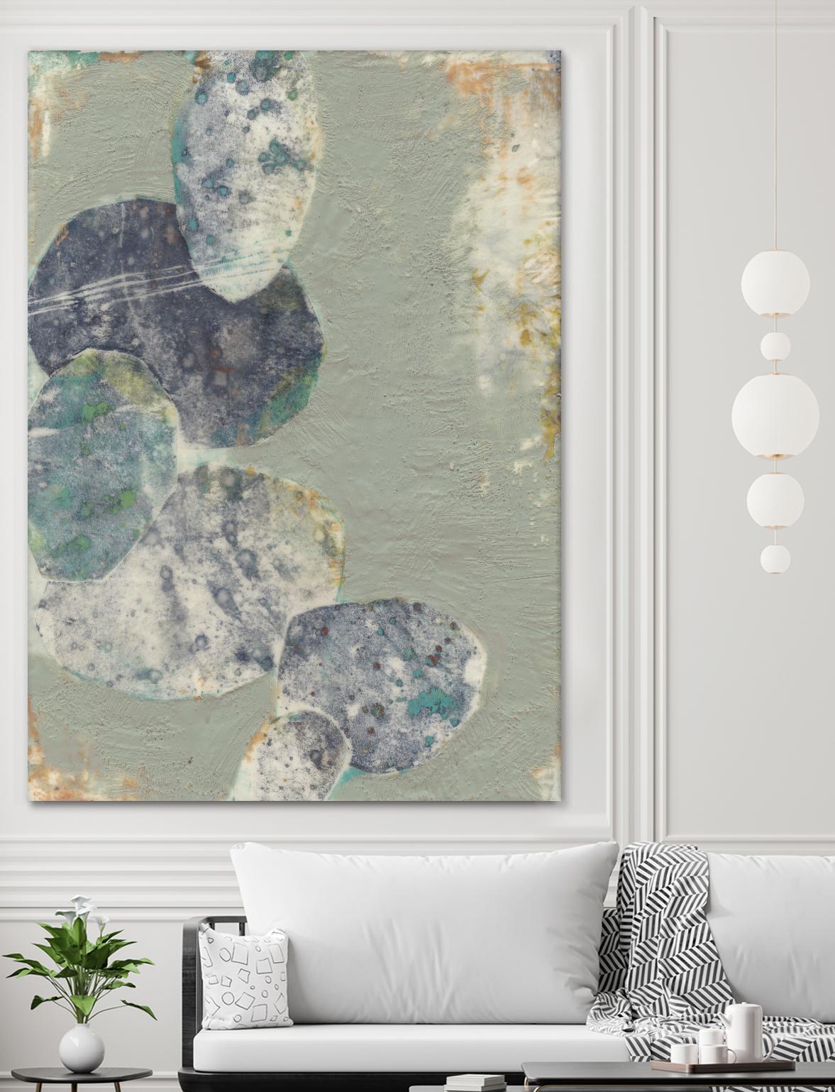 Rock Formations II by Jennifer Goldberger on GIANT ART - green abstract