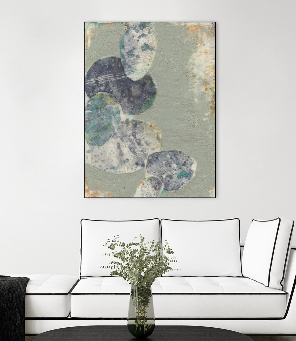 Rock Formations II by Jennifer Goldberger on GIANT ART - green abstract