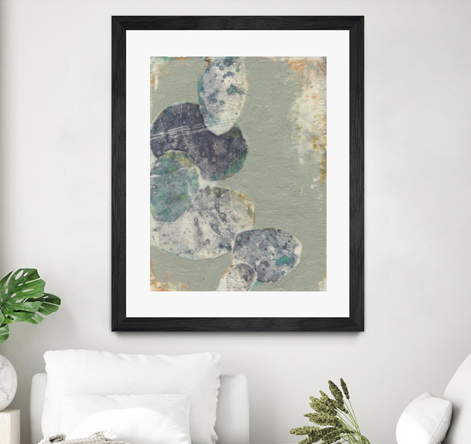 Rock Formations II by Jennifer Goldberger on GIANT ART - green abstract