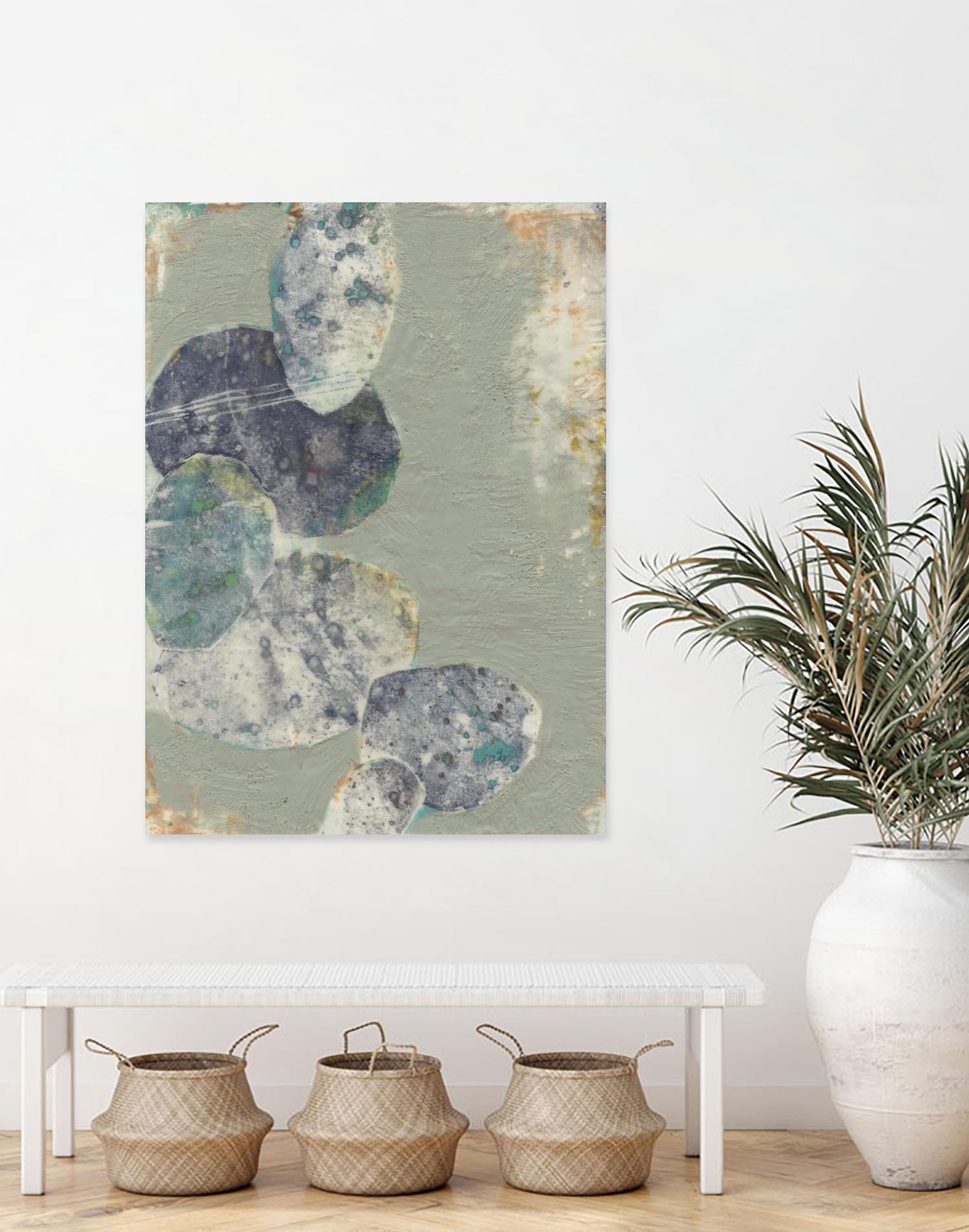 Rock Formations II by Jennifer Goldberger on GIANT ART - green abstract