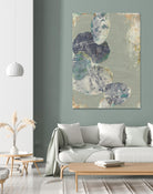 Rock Formations II by Jennifer Goldberger on GIANT ART - green abstract