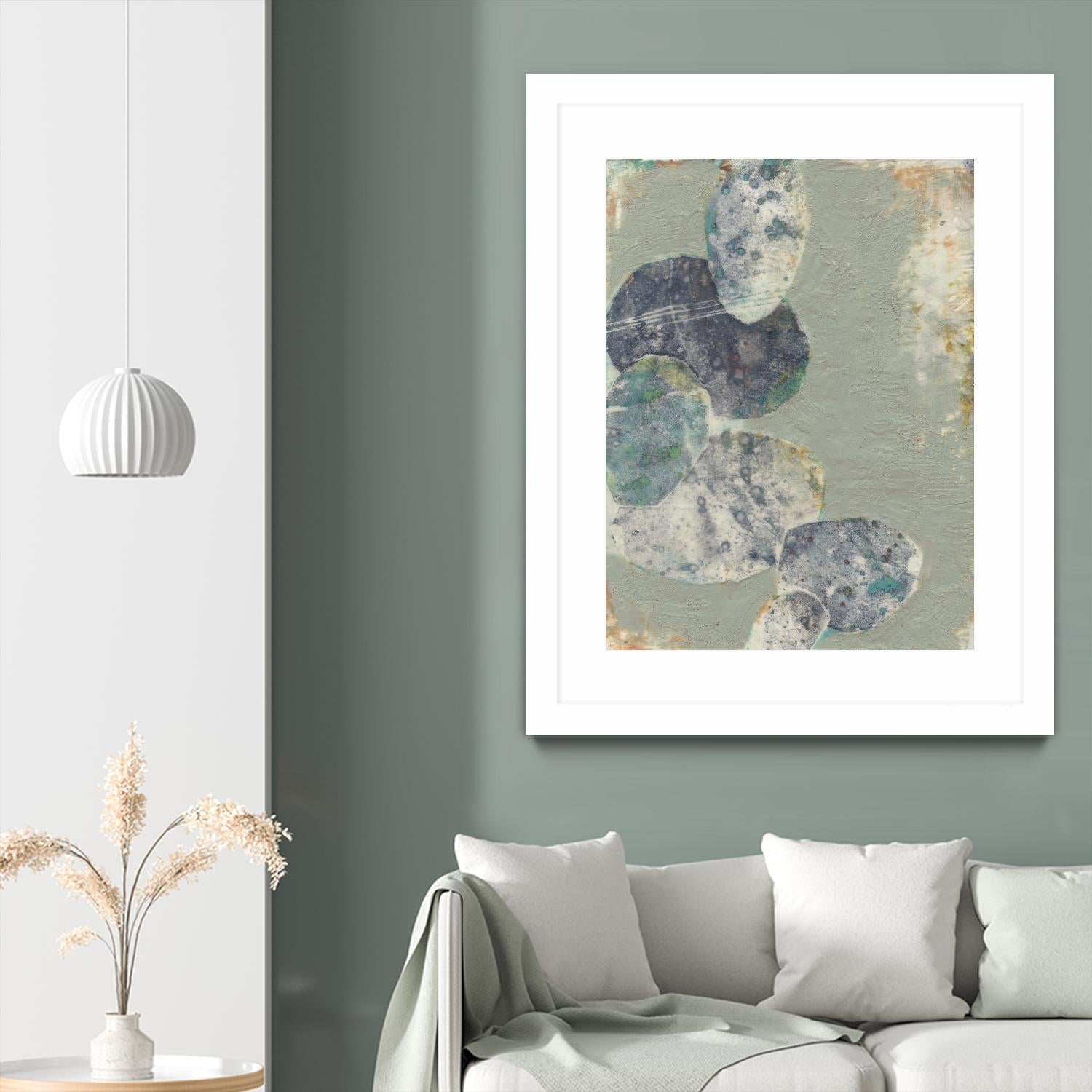 Rock Formations II by Jennifer Goldberger on GIANT ART - green abstract