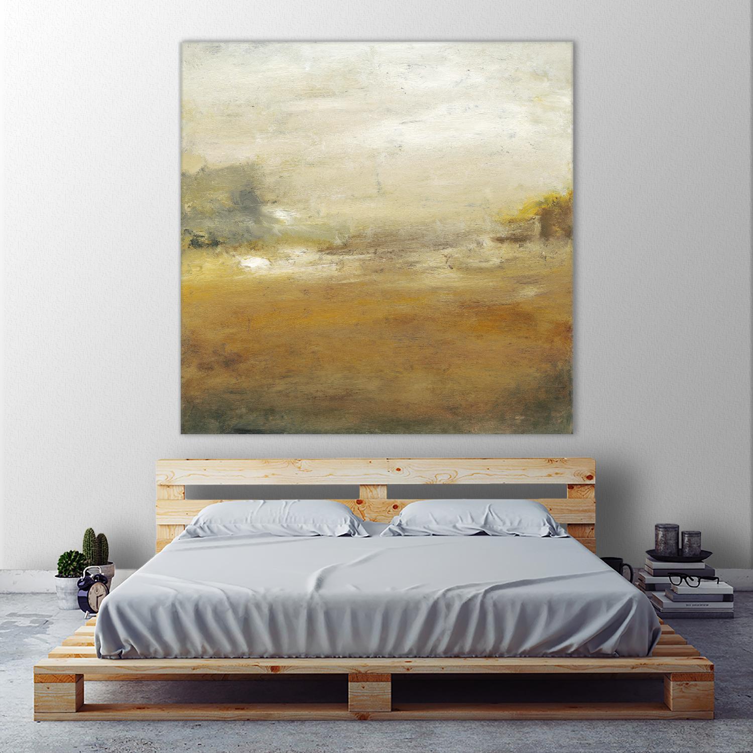 Along the Island II by Sharon Gordon on GIANT ART - yellow sea scene