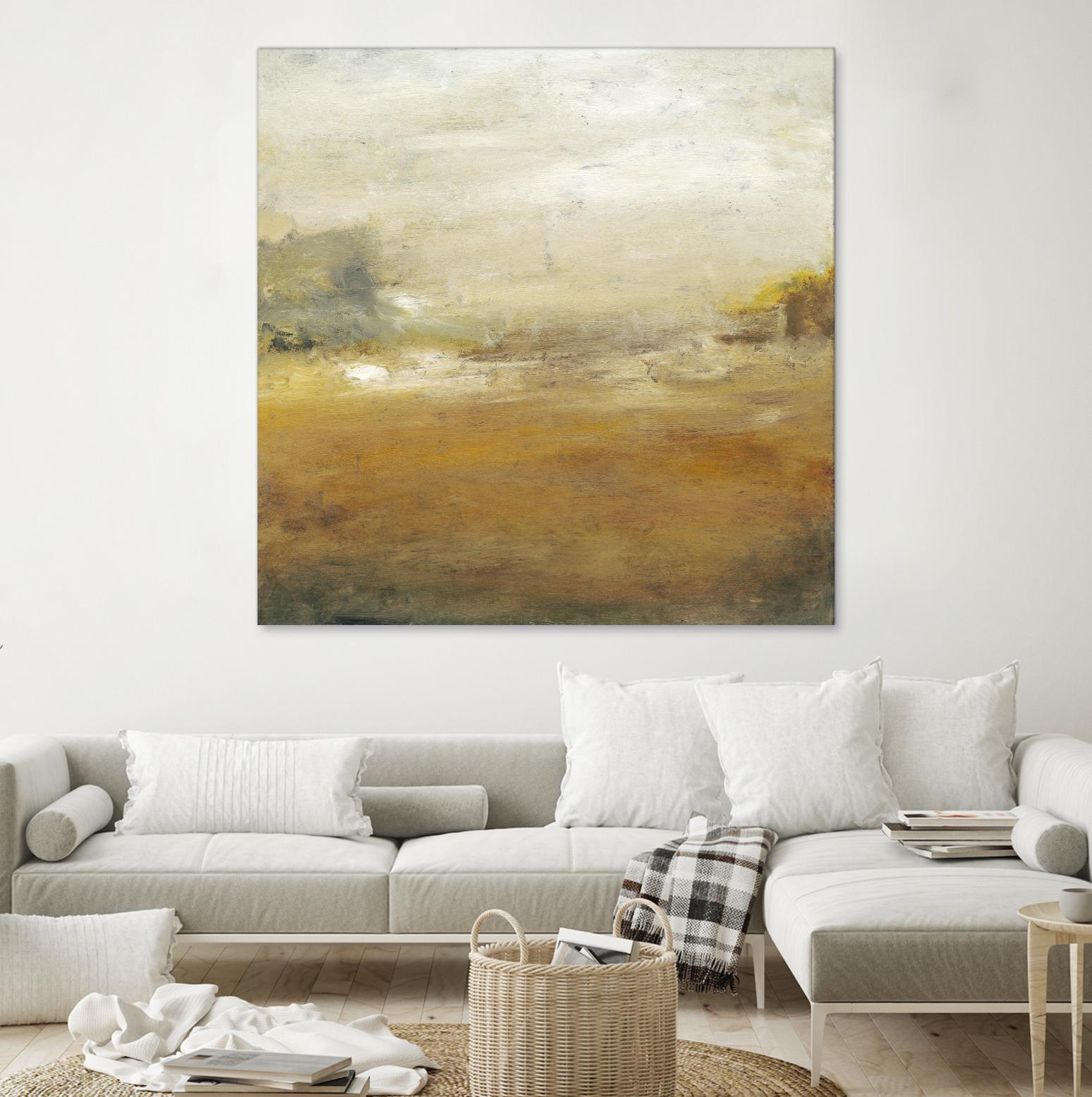 Along the Island II by Sharon Gordon on GIANT ART - yellow sea scene