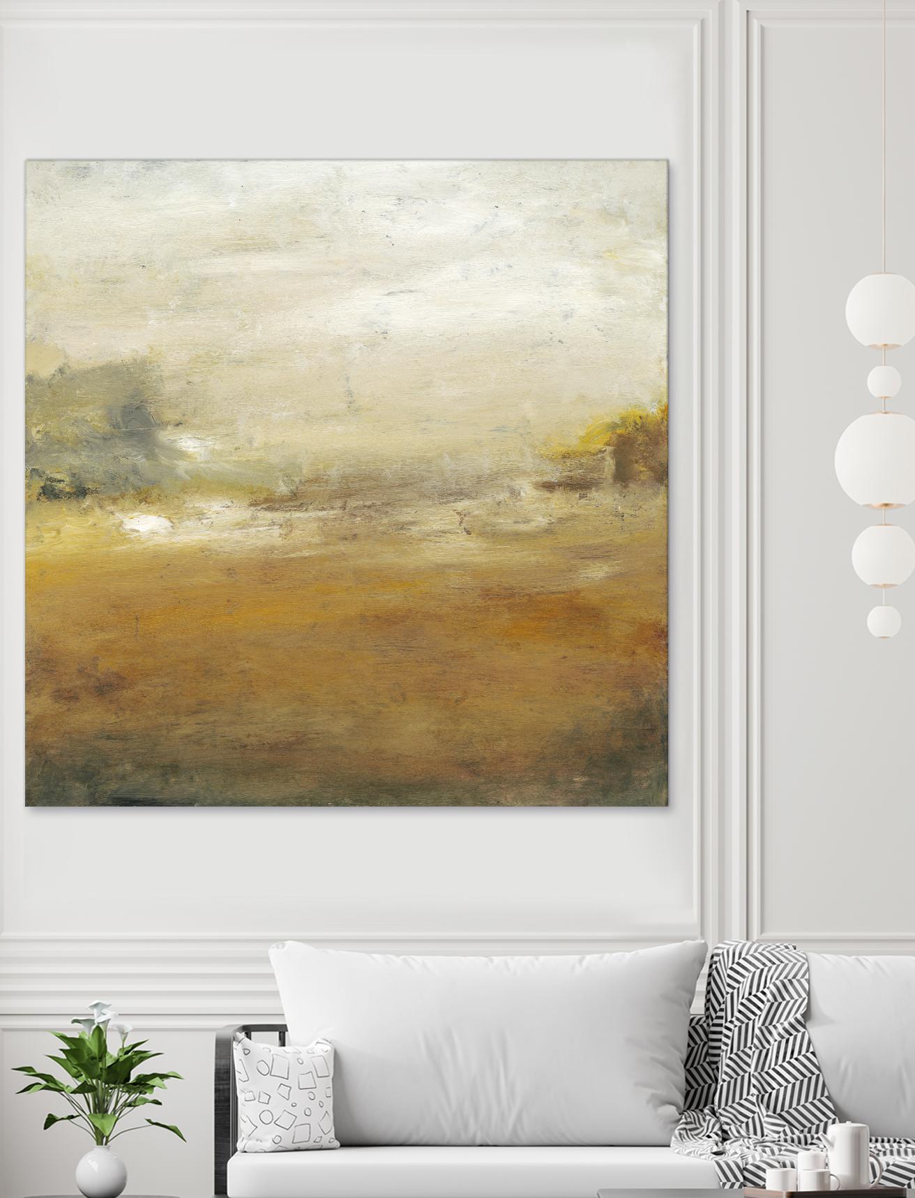 Along the Island II by Sharon Gordon on GIANT ART - yellow sea scene