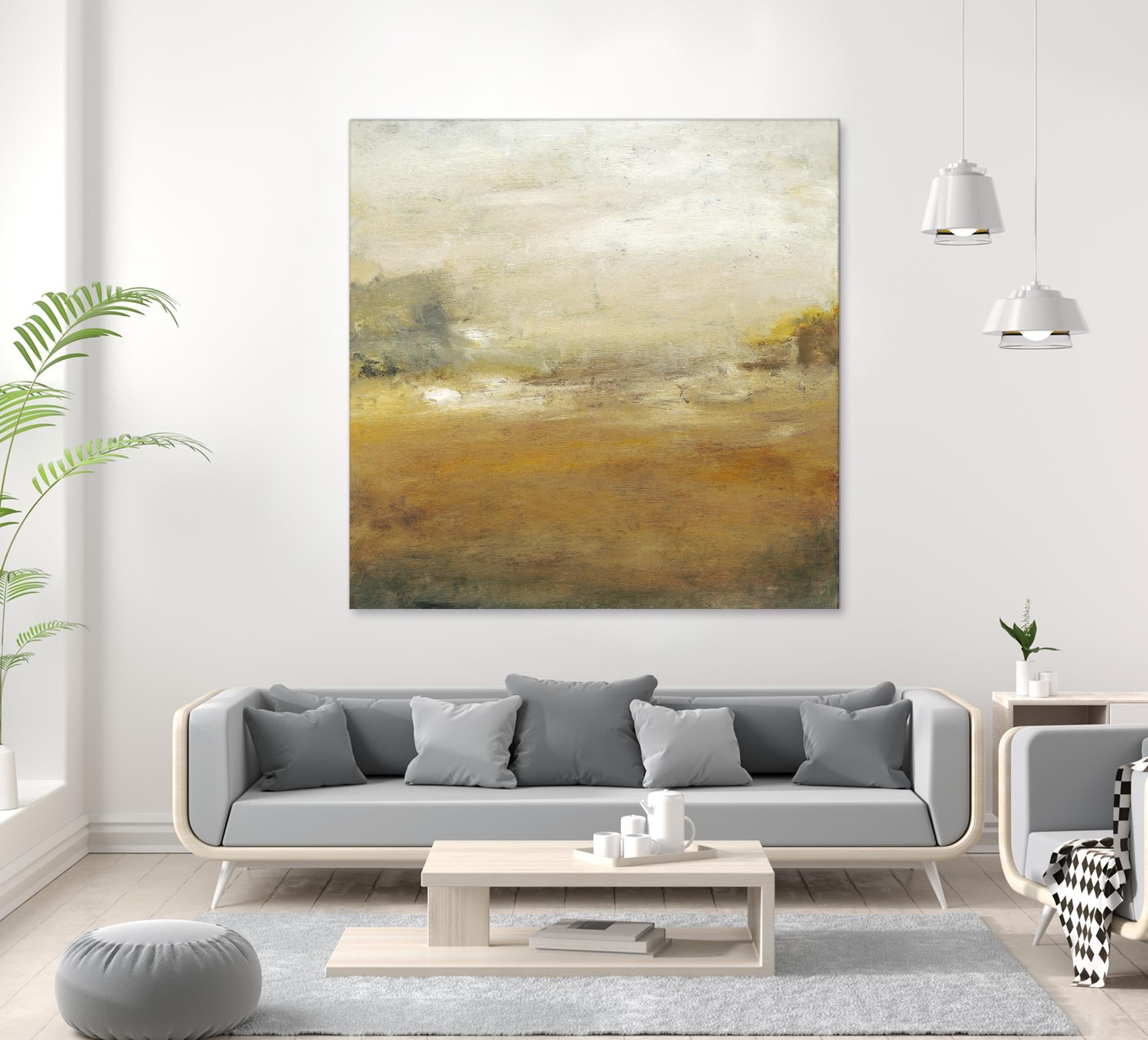 Along the Island II by Sharon Gordon on GIANT ART - yellow sea scene