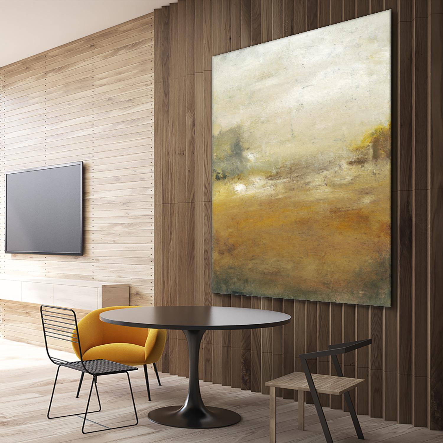 Along the Island II by Sharon Gordon on GIANT ART - yellow sea scene