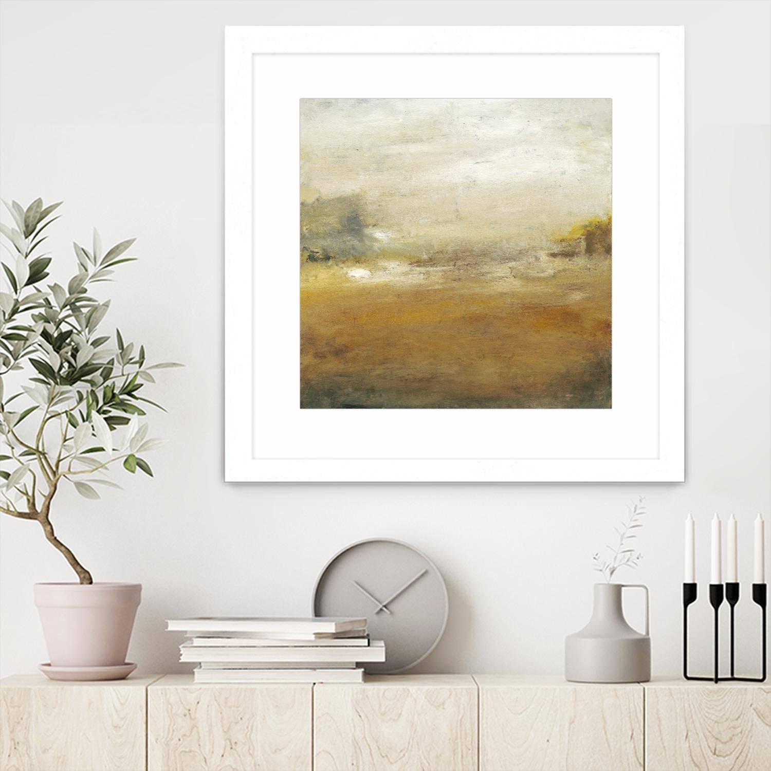 Along the Island II by Sharon Gordon on GIANT ART - yellow sea scene