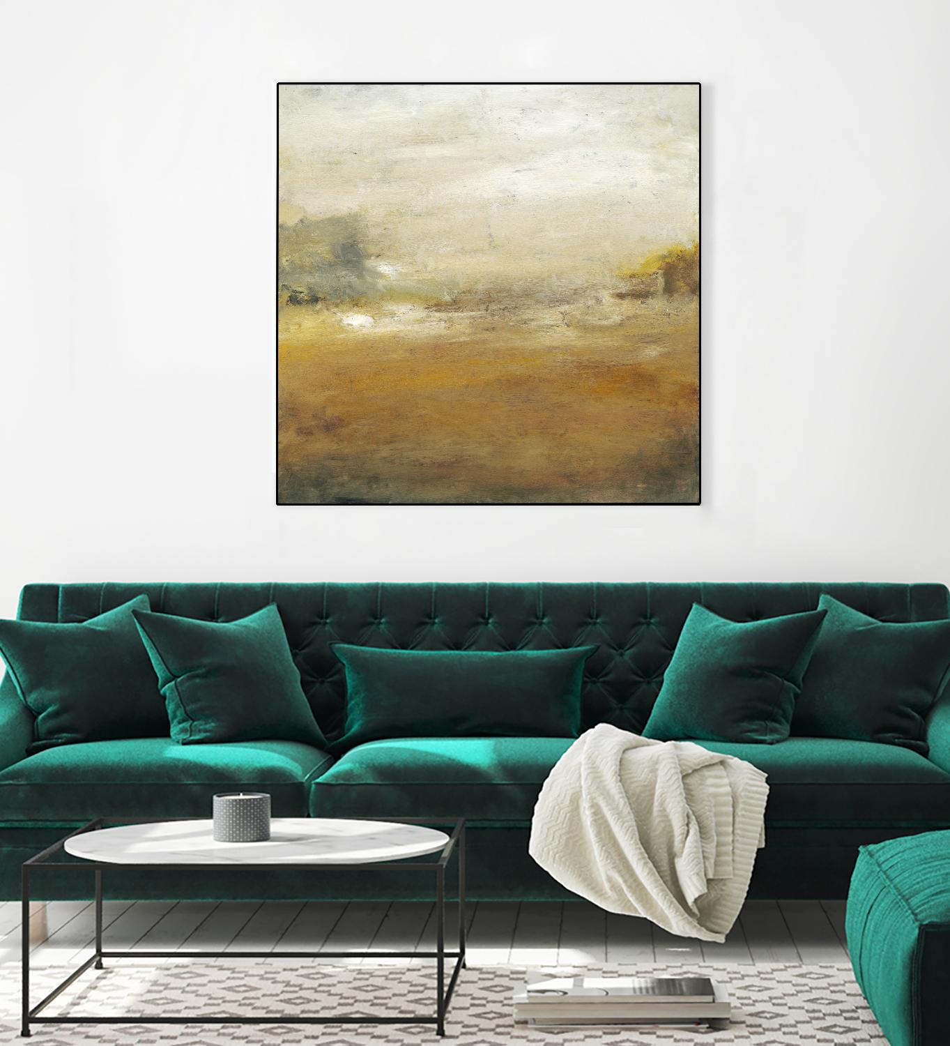 Along the Island II by Sharon Gordon on GIANT ART - yellow sea scene